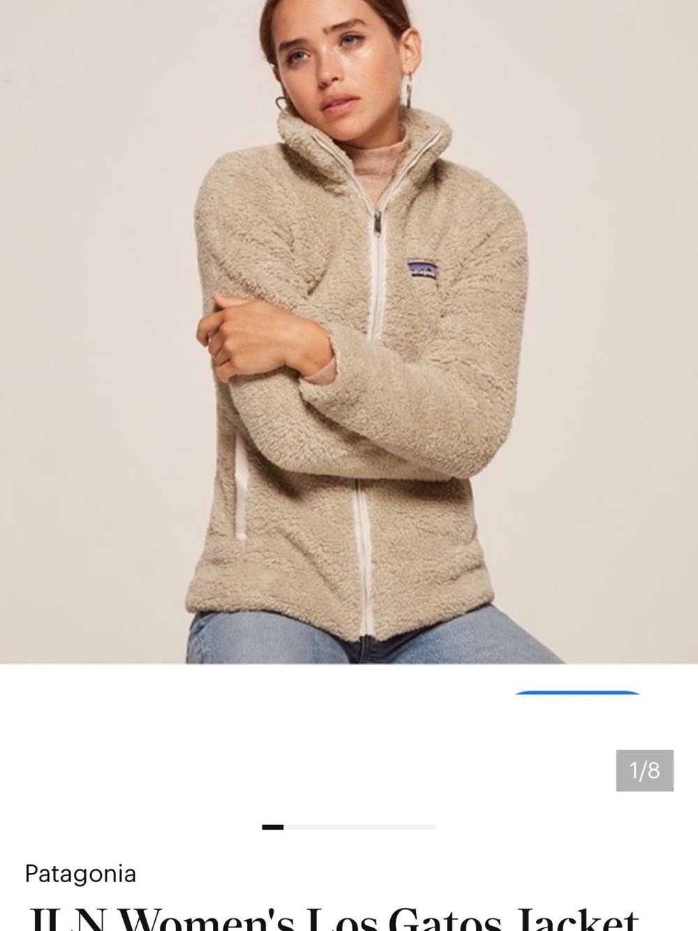 Patagonia Women's Teddy Fleece Jacket in Beige
